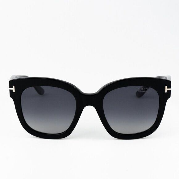 NEW Tom Ford FT0613/S 01D BEATRIX-02 Black Grey Polarized Gradient Square Women main image 10